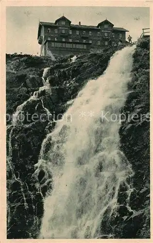 AK / Ansichtskarte Spindleruv Mlyn Spindlermuehle Vodopad Labe a Labska bouda Nr 101 Wasserfall Kat. Trutnov