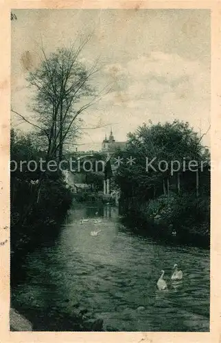 AK / Ansichtskarte Iglau Partie am Fluss an der Hoeckmuehle Schwaene Kat. Jihlava