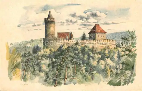 AK / Ansichtskarte Kokorin Tschechien Kastelo Schloss Kuenstlerkarte Kat. Tschechische Republik