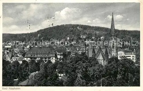 AK / Ansichtskarte Bad Nauheim Stadtpanorama mit Kirche Kat. Bad Nauheim