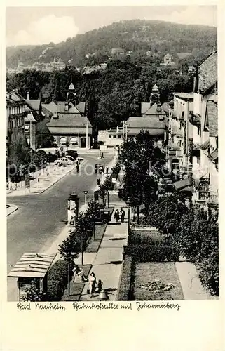 AK / Ansichtskarte Bad Nauheim Bahnhofsallee mit Johannisberg Kat. Bad Nauheim