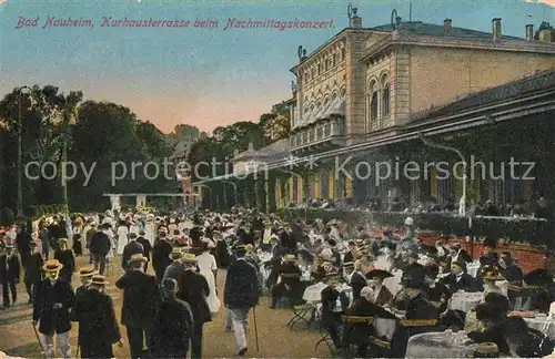 AK / Ansichtskarte Bad Nauheim Kurhausterrasse beim Nachmittagskonzert Kat. Bad Nauheim