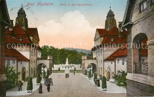 AK / Ansichtskarte Bad Nauheim Blick in den Sprudelhof Kat. Bad Nauheim