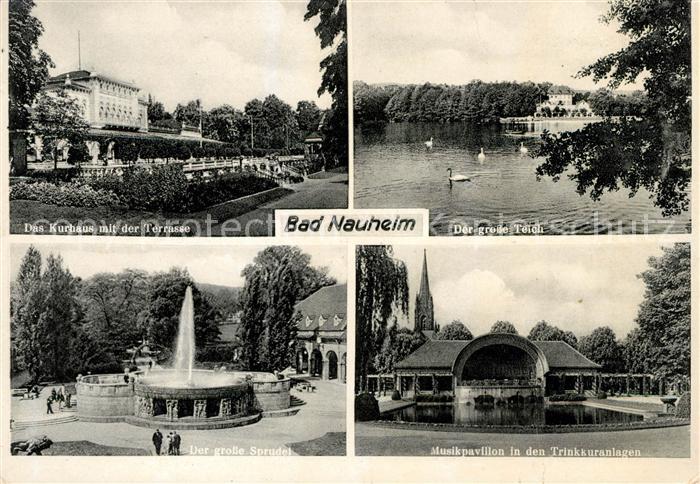 Bad Nauheim Kurhaus Sprudelhof Terrasse Sprudel Teich Teichhaus