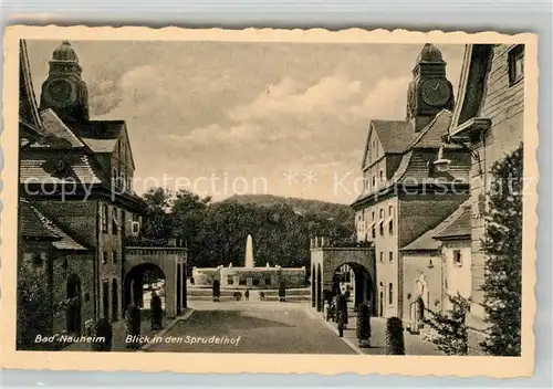 AK / Ansichtskarte Bad Nauheim Blick in den Sprudelhof Kat. Bad Nauheim