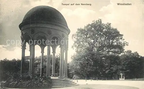 AK / Ansichtskarte Wiesbaden Tempel auf dem Neroberg Kat. Wiesbaden