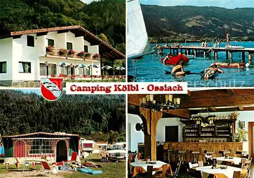 AK / Ansichtskarte Ossiach Ossiachersee Camping Koelbl Gasthof Anton Matschnig