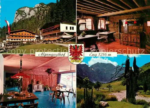AK / Ansichtskarte Hinterriss Tirol Alpengasthof Eng Details Panorama Kat. Vomp