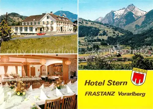 AK / Ansichtskarte Frastanz Hotel Stern Festsaal Panorama Kat. Frastanz Vorarlberg