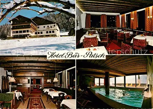 AK / Ansichtskarte Patsch Hotel Baer Gastraeume Hallenbad Kat. Patsch