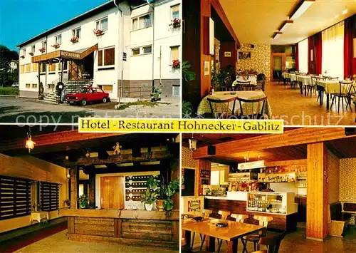 AK / Ansichtskarte Gablitz Hotel Restaurant Hohnecker Gastraeume Kat. Gablitz
