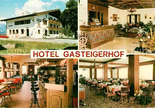AK / Ansichtskarte Gasteig Tirol Hotel Gasteigerhof Gastraeume Bar Kat. Oesterreich