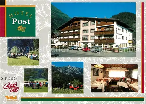 AK / Ansichtskarte Steeg Tirol Hotel Post Cafe Restaurant Kat. Steeg Lechtal