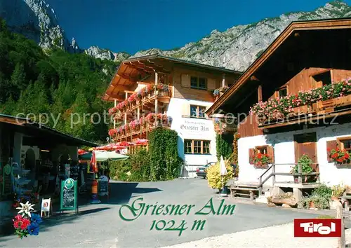 AK / Ansichtskarte Tirol Region Alpengasthaus Griesner Alm Kat. Innsbruck