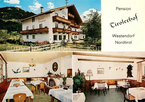 AK / Ansichtskarte Westendorf Tirol Pension Tirolerhof Gastraeume Kat. Westendorf