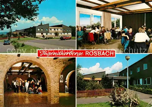 AK / Ansichtskarte Rosbach Sieg Jugendherberge Rosbach Gastraum Eingang Kat. Windeck