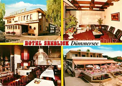 AK / Ansichtskarte Lembruch Hotel Seeblick Speisesaal Terrasse Kat. Lembruch