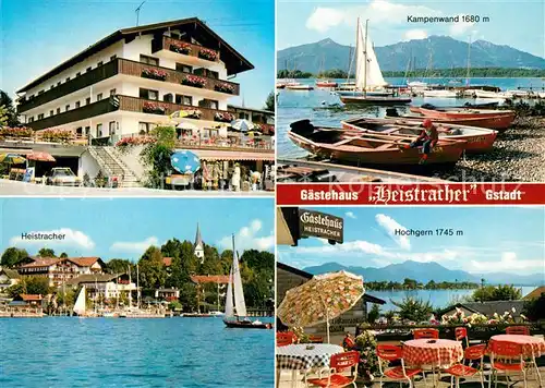 AK / Ansichtskarte Gstadt Chiemsee Gaestehaus Heistracher Kampenwand Hochgern Kat. Gstadt a.Chiemsee