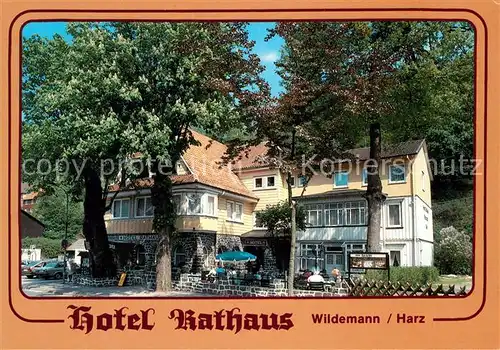 AK / Ansichtskarte Wildemann Hotel Rathaus Kat. Wildemann Harz