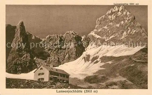 AK / Ansichtskarte Lamsenjochhuette Panorama Kat. Schwaz