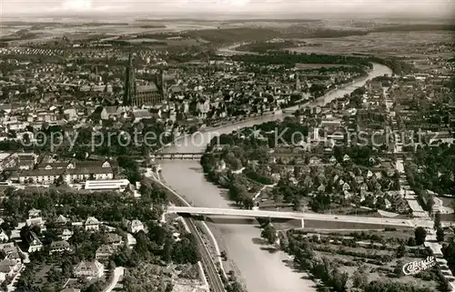 AK / Ansichtskarte Ulm Donau Fliegeraufnahme Ringbruecke Kat. Ulm