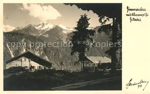 AK / Ansichtskarte Mayrhofen Zillertal Alpengasthaus Zimmereben Ahornspitze Kat. Mayrhofen