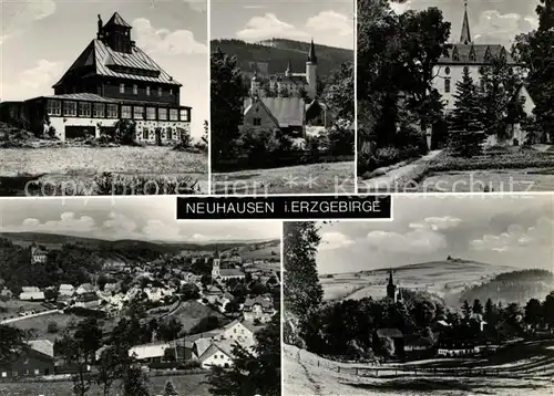 AK / Ansichtskarte Neuhausen Erzgebirge Panoramen Kat. Neuhausen Erzgebirge