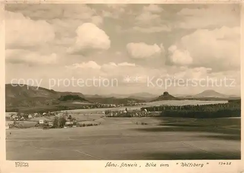 AK / Ansichtskarte Reinhardtsdorf Bad Schandau Panorama  Kat. Reinhardtsdorf Schoena