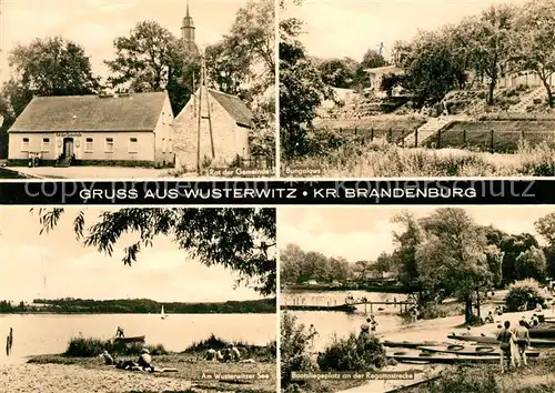 AK / Ansichtskarte Wusterwitz Brandenburg Strand Panoramen