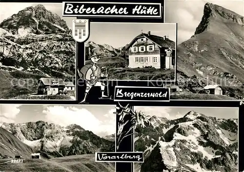 AK / Ansichtskarte Bregenzerwald Biberacher Huette Voarlberg