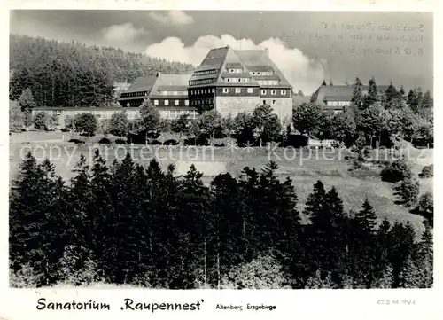 AK / Ansichtskarte Altenberg Erzgebirge Sanatorium Raupennest Kat. Geising