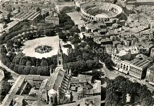 AK / Ansichtskarte Nimes Kirche Saint Perpetue Fliegeraufnahme Kat. Nimes