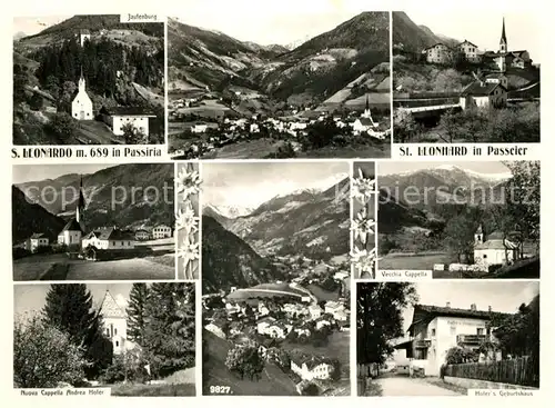 AK / Ansichtskarte Leonhard Passeier St Hofer Geburtshaus Vecchia Cappella  Kat. St Leonhard in Passeier Suedtirol