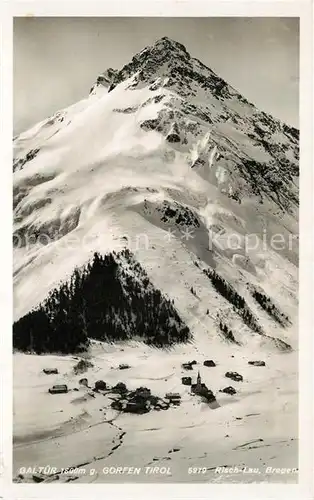 AK / Ansichtskarte Galtuer Tirol Blick gegen Gorfen Winterpanorama Paznauntal Kat. Galtuer