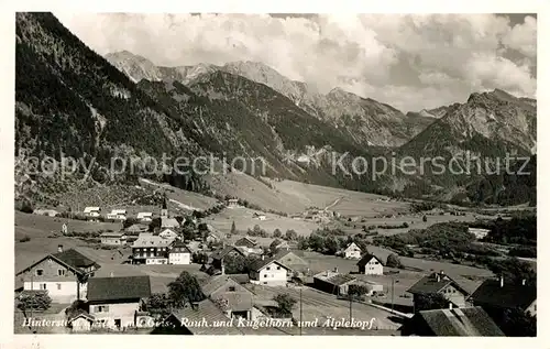 AK / Ansichtskarte Hinterstein Bad Hindelang Gesamtansicht mit Alpenpanorama