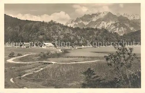 AK / Ansichtskarte Ferchensee Karwendel Landschaftspanorama Alpen