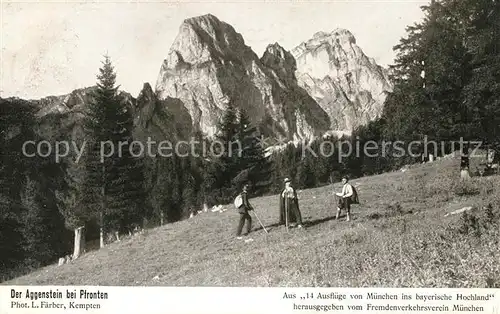 AK / Ansichtskarte Pfronten Bergwandern Aggenstein Allgaeuer Alpen Kat. Pfronten