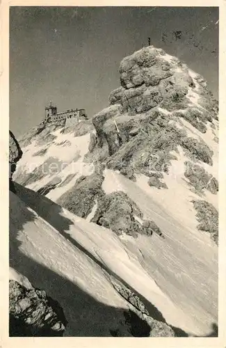 AK / Ansichtskarte Zugspitze Muenchner Haus Gebirgspanorama Wettersteingebirge Kat. Garmisch Partenkirchen