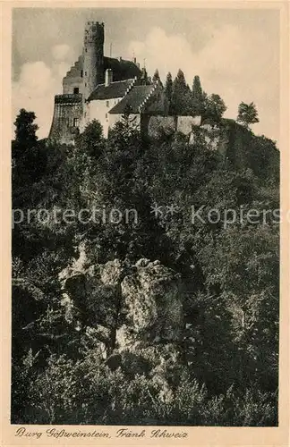 AK / Ansichtskarte Goessweinstein Burg Fraenkische Schweiz Kat. Goessweinstein