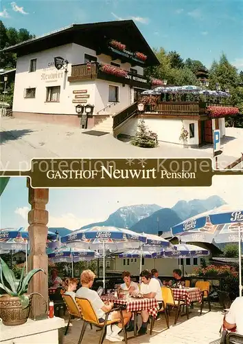 AK / Ansichtskarte Lofer Gasthof Neuwirt Pension Terrasse Kat. Lofer