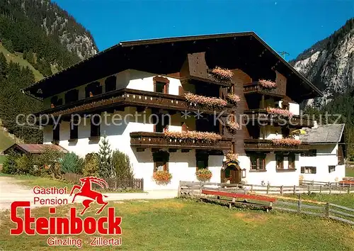 AK / Ansichtskarte Ginzling Gasthof Pension Steinbock Kat. Mayrhofen