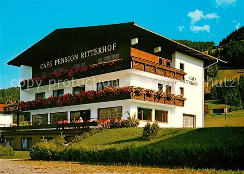 AK / Ansichtskarte Ellmau Tirol Cafe Pension Ritterhof am Wilden Kaiser Kat. Ellmau