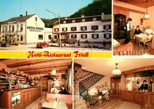AK / Ansichtskarte Purkersdorf Hotel Restaurant Friedl Gastraeume Rezeption Kat. Purkersdorf