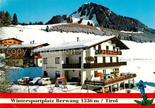 AK / Ansichtskarte Berwang Tirol Fruehstueckspension Haus Enzian Kat. Berwang