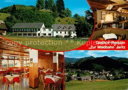 AK / Ansichtskarte Rettenegg Gasthof Pension Zur Waldbahn Gastraeume Panorama Kat. Rettenegg