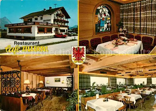 AK / Ansichtskarte Strass Tirol Restaurant Cafe Zillertal Gastraeume