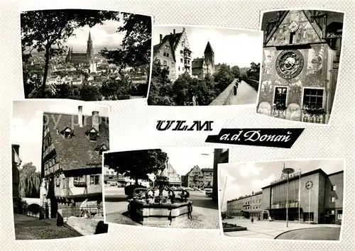 AK / Ansichtskarte Ulm Donau Bahnhof Muenster Brunnen Kat. Ulm