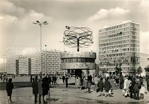 AK / Ansichtskarte Berlin Urania Saeule Weltzeituhr Haus des Lehrers Kat. Berlin