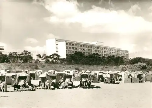 AK / Ansichtskarte Zinnowitz Ostseebad FDGB Feriendienst IG Wismut Ferienheit Roter Oktober