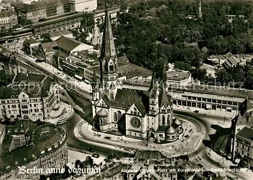 AK / Ansichtskarte Berlin Fliegeraufnahme Auguste Viktoria Platz Kaiser Wilhelm Gedaechtniskirche Kat. Berlin